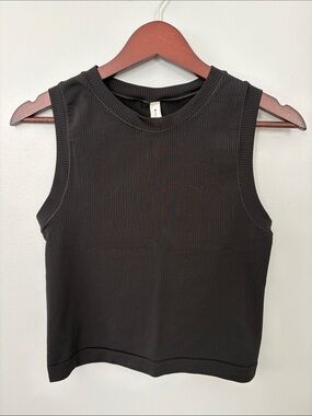 Athleta Ribbed Tank - Black